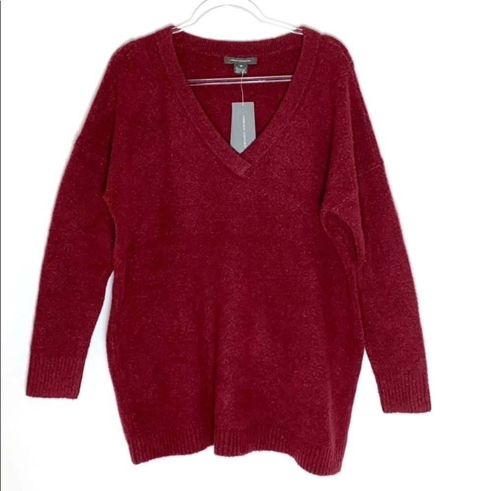 French Connection oversized v-neck sweater M